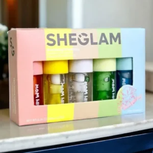 SHEGLAM Jelly Wow Hydrating Non-Sticky Lip Oil Moisturizing Plumping Lip Gloss (Pack of 5 )