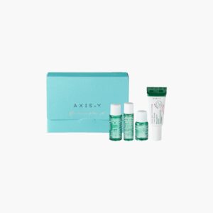 AXIS-Y Mini Glow Trial Kit – 4-Piece Korean Skincare Starter Set with Cleanser, Toner, Ampoule, and Cream