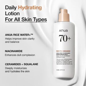 Anua Rice 70 Moisturizing Milk – Korean Brightening Lotion 150ml