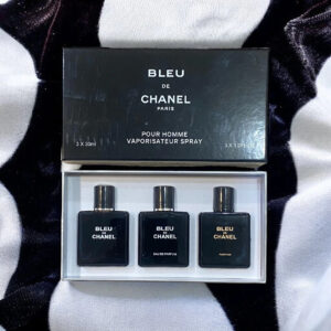 BLEU DE CHANEL 3-Piece Perfume Set – Original Men's Fragrance Gift Box
